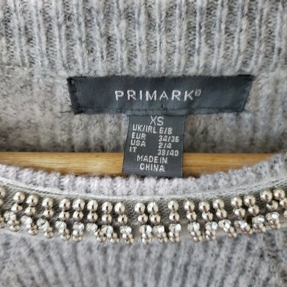 Primark Embellished Neck Sweater Size XS - Picture 4 of 7